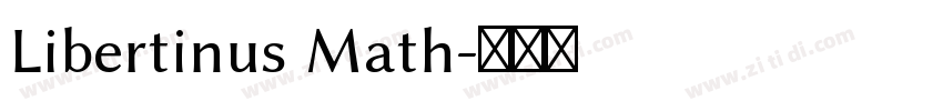 Libertinus Math字体转换